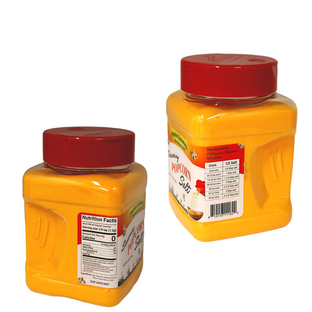 CONSCIOUS SEASONINGS movie theater flavor popcorn salt coats kernels evenly for bold taste.