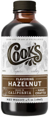 Cook's Pure Hazelnut Flavor bottle with rich aroma for baking.