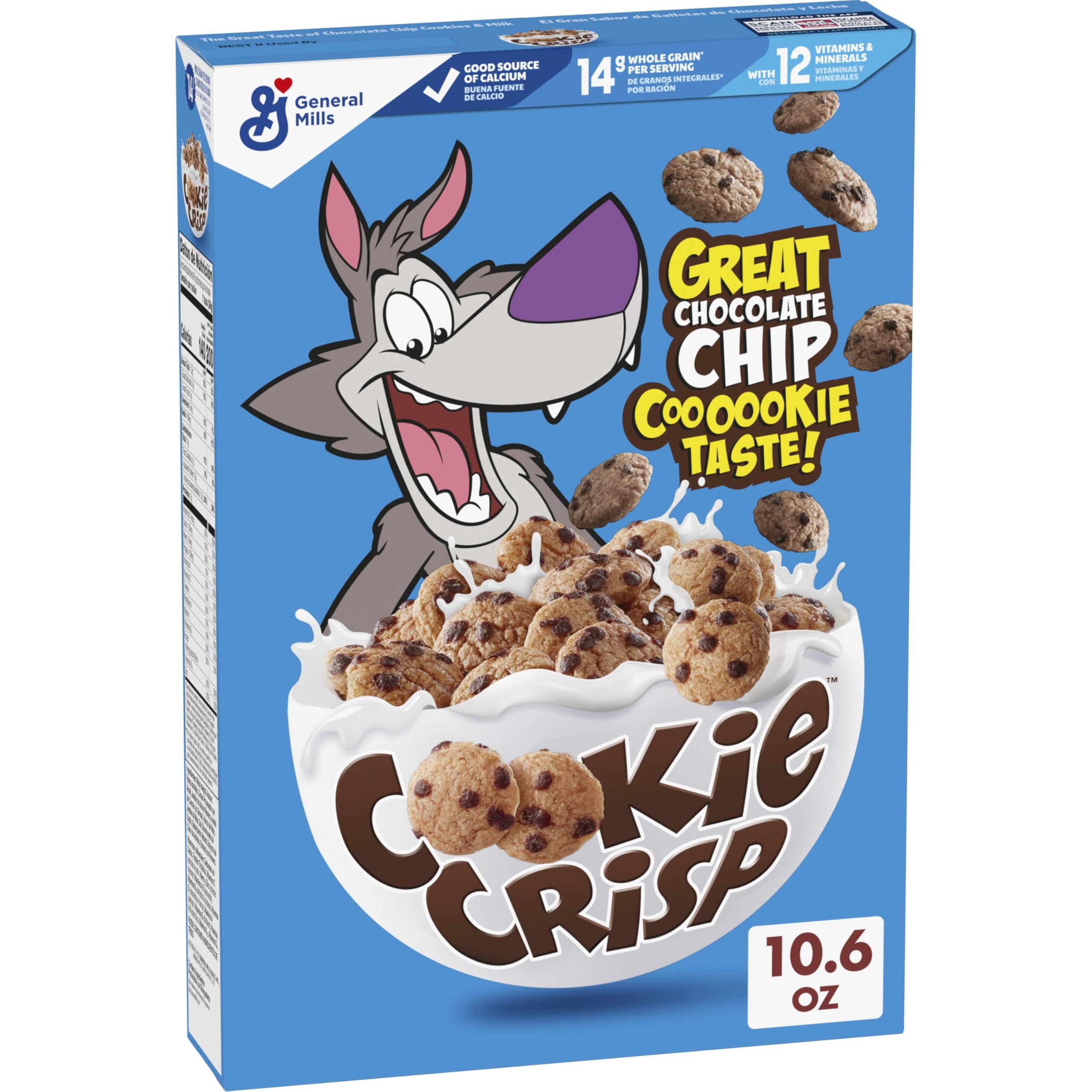 Cookie Crisp mini cookie pieces ready to pour into milk for breakfast.