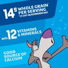 Cookie Crisp serving bowl setup emphasizes whole grain breakfast option.