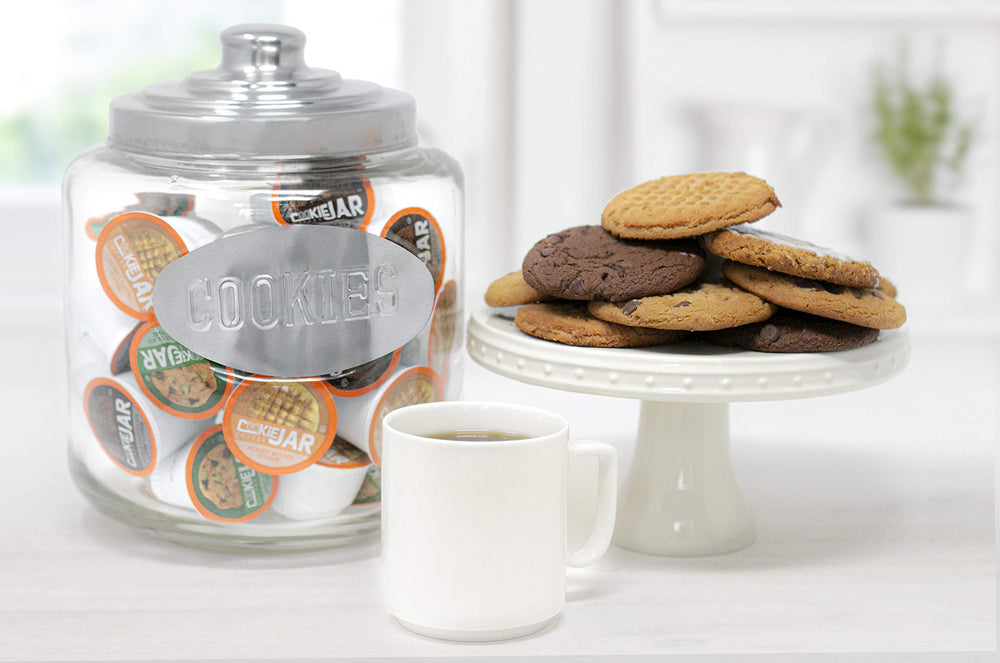 Iced coffee poured with Cookie Jar Double Chocolate Chunk pods.