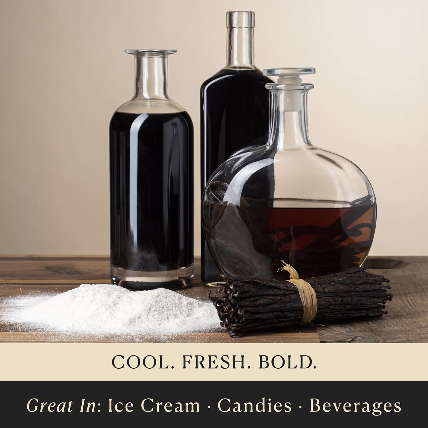 Cook's peppermint extract pour-ready bottle for quick kitchen boosts