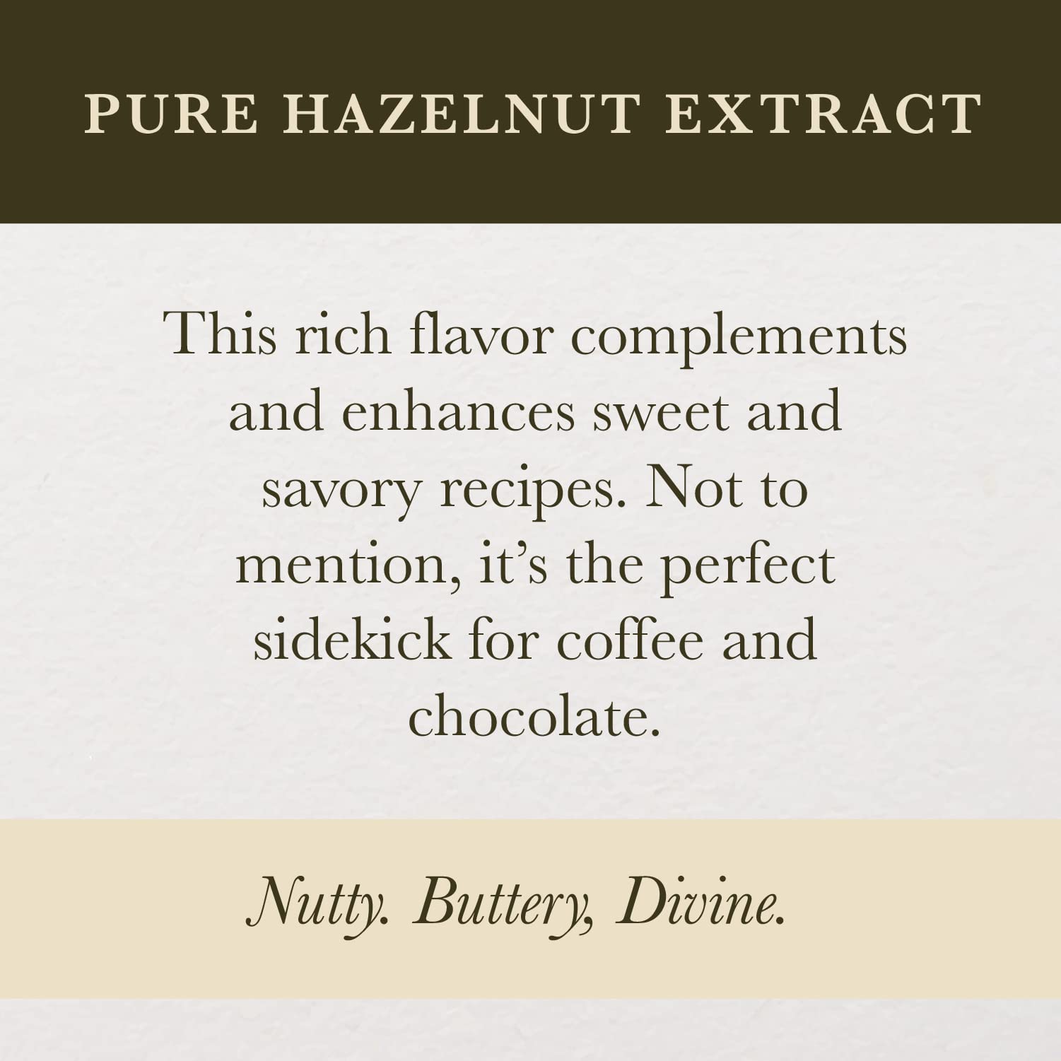 COOK'S hazelnut flavor drizzle over coffee creates a warm cup.