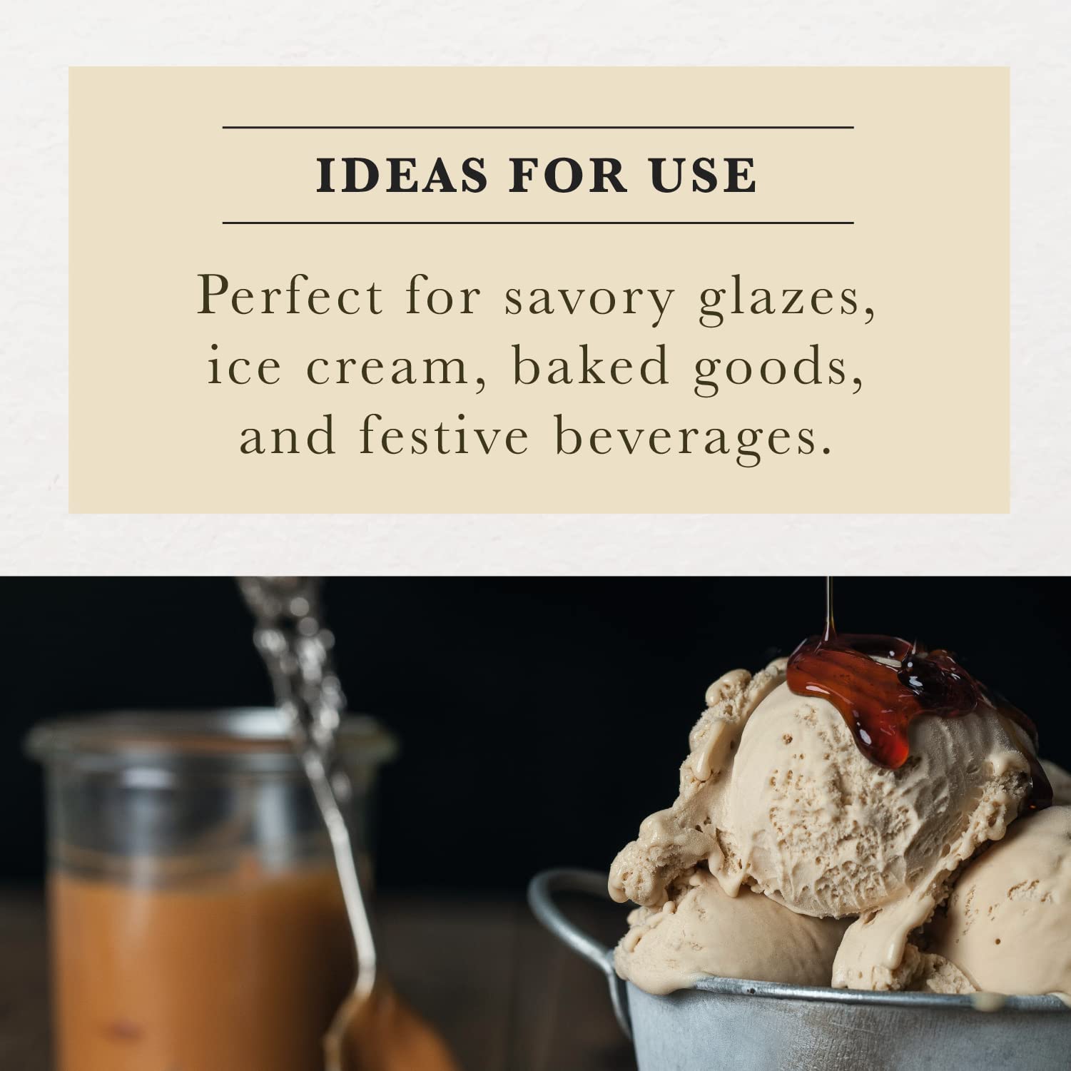 Cook's Pure Rum Extract enhances homemade ice cream with a warm rum note.