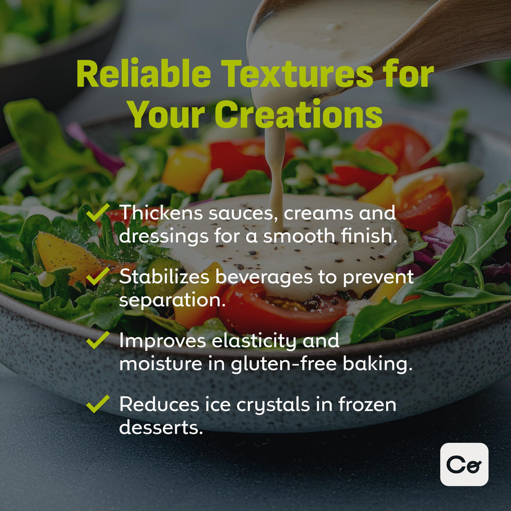 Coolinario CMC powder prevents ice crystallization for creamier ice cream.
