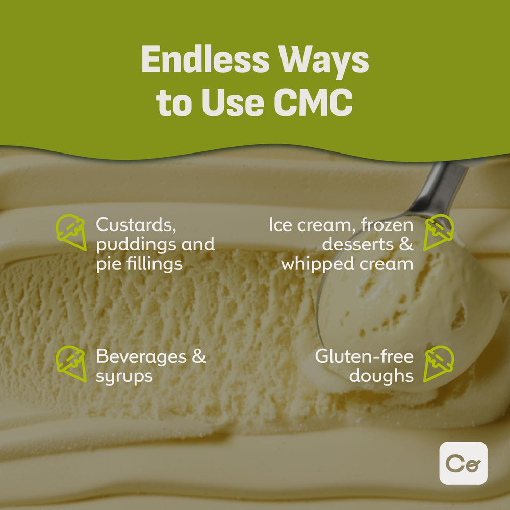 Coolinario CMC powder measured precisely for consistent recipes.