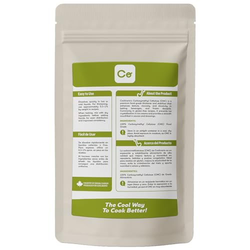 Coolinario CMC powder with scoop for precise, controlled thickening.