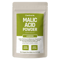 Coolinario Malic Acid Powder bottle for tangy beverages and preserves
