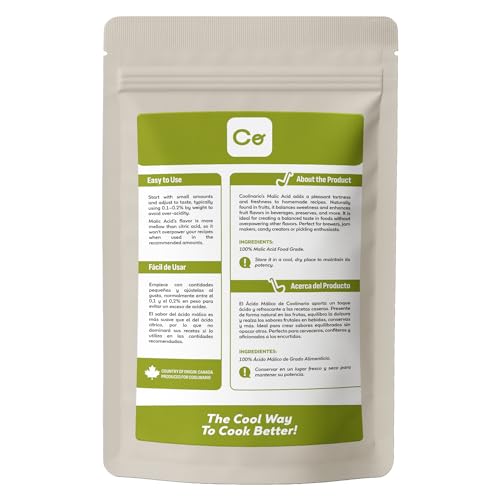 Measuring spoon with Coolinario Malic Acid Powder for precise flavoring