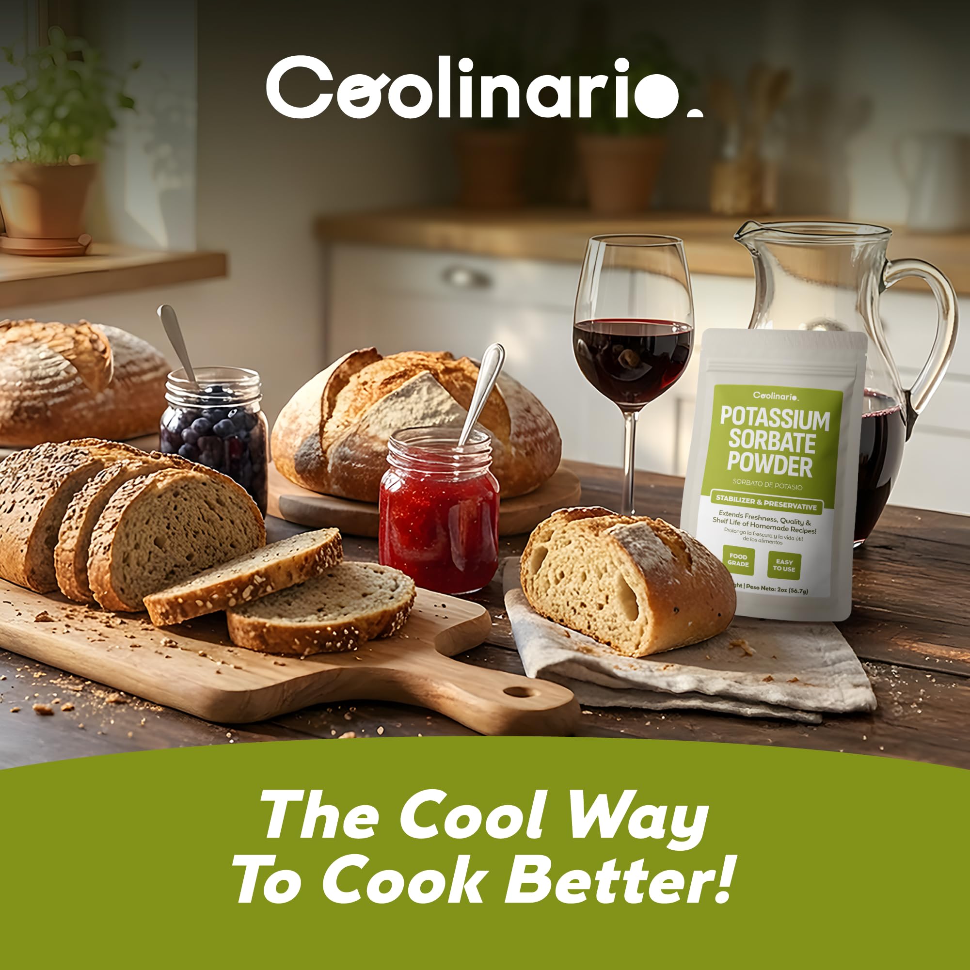 Coolinario Sorbate storage in a cool, dry place maintains effectiveness