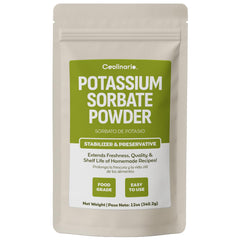 Coolinario potassium sorbate wine stabilization bottle helps preserve flavor after fermentation.