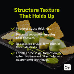 Coolinario sodium alginate powder enhances creamy dessert textures for smooth frozen treats.