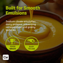 Coolinario Sodium Citrate Powder balances acidity in beverages, delivering smoother, more stable drinks.