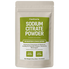 Coolinario Sodium Citrate Powder bottle on label, ready for precise pH control in recipes.