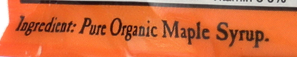 USA origin label on Coombs maple sugar signals authenticity and heritage.