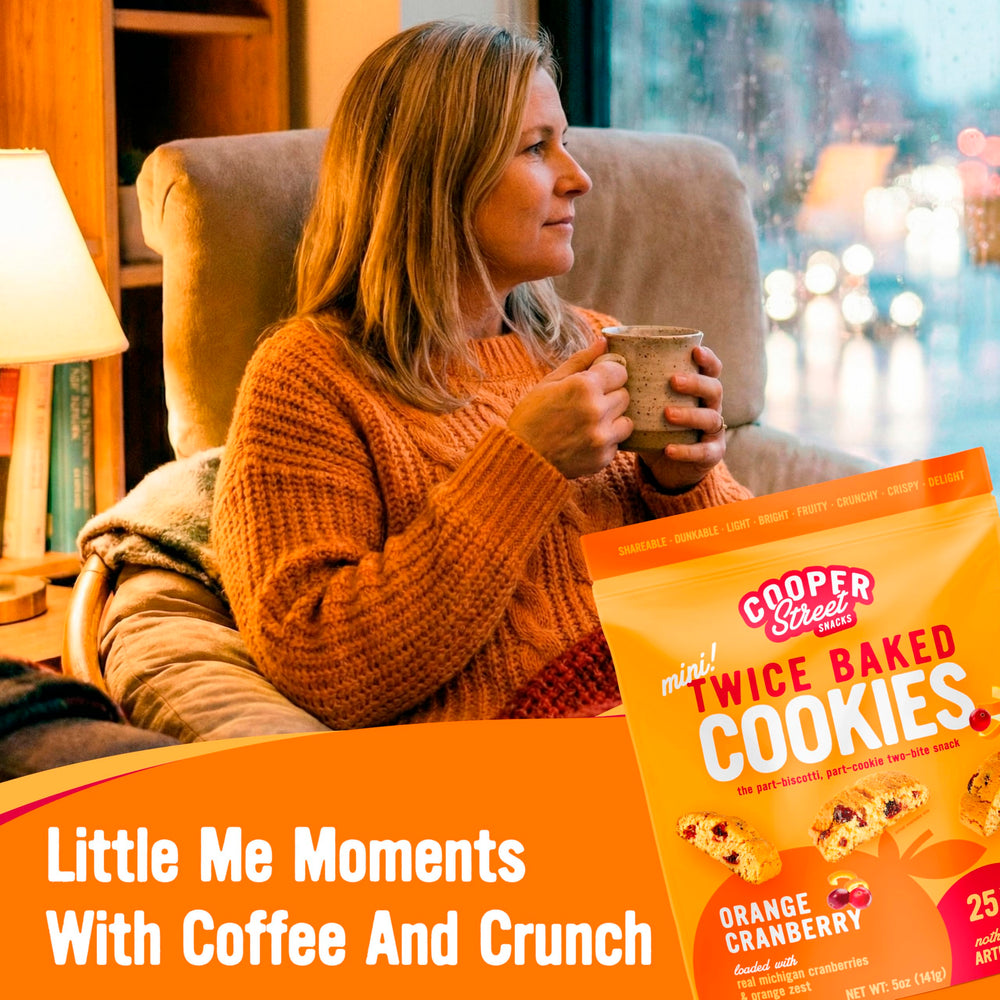 Cooper Street 5oz snack biscotti pack, convenient anytime bite.