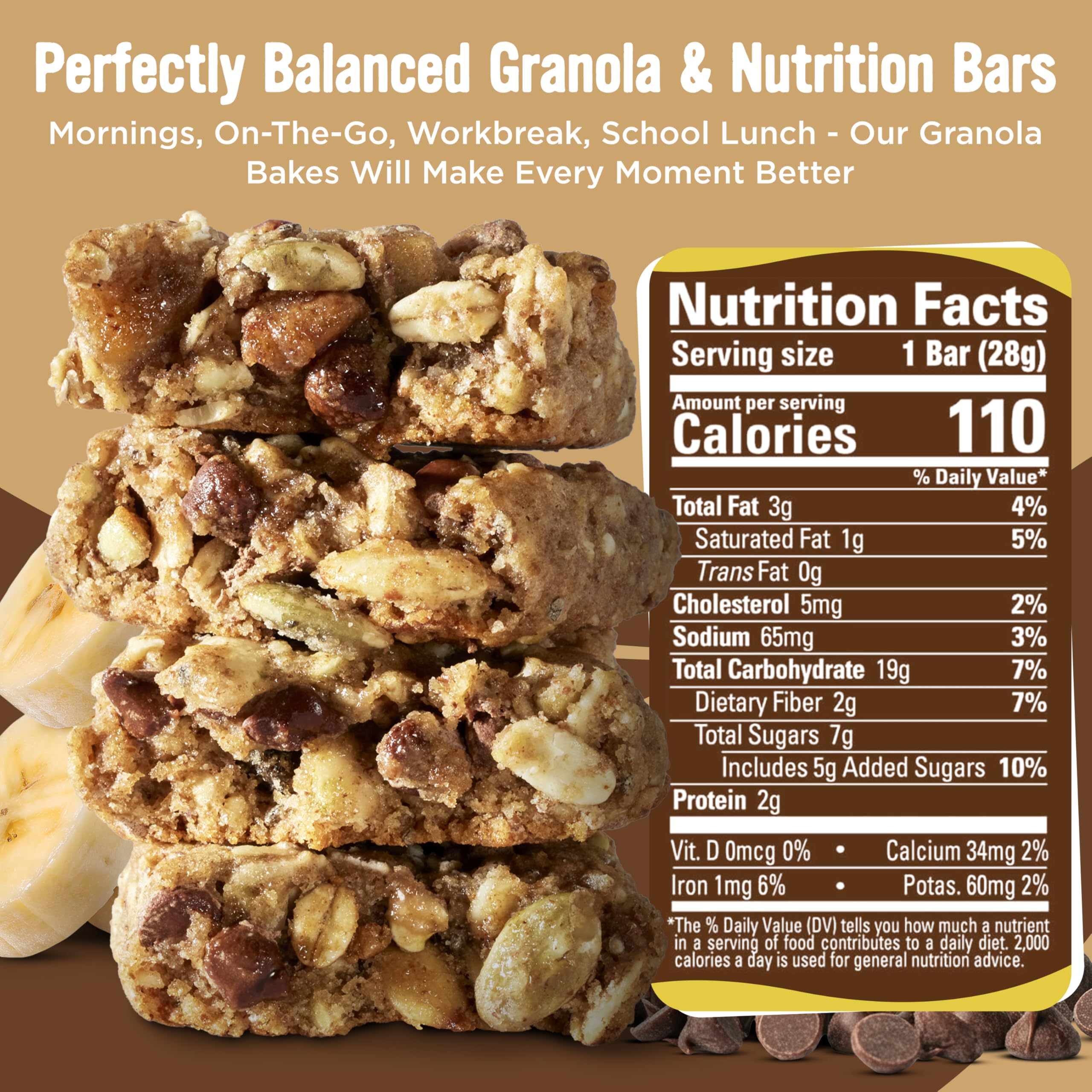 Cooper Street granola bar individually wrapped, convenient for lunchboxes and school snacks.