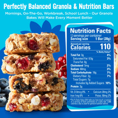 Close-up of Cooper Street bars showing blueberries and pomegranate pieces.