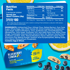 Cooper Street Twice Baked Lemon Blueberry Biscotti displays a crisp, light texture.