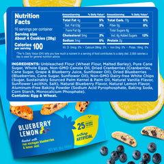 Blueberry lemon biscotti bites close-up highlighting real fruit and zest