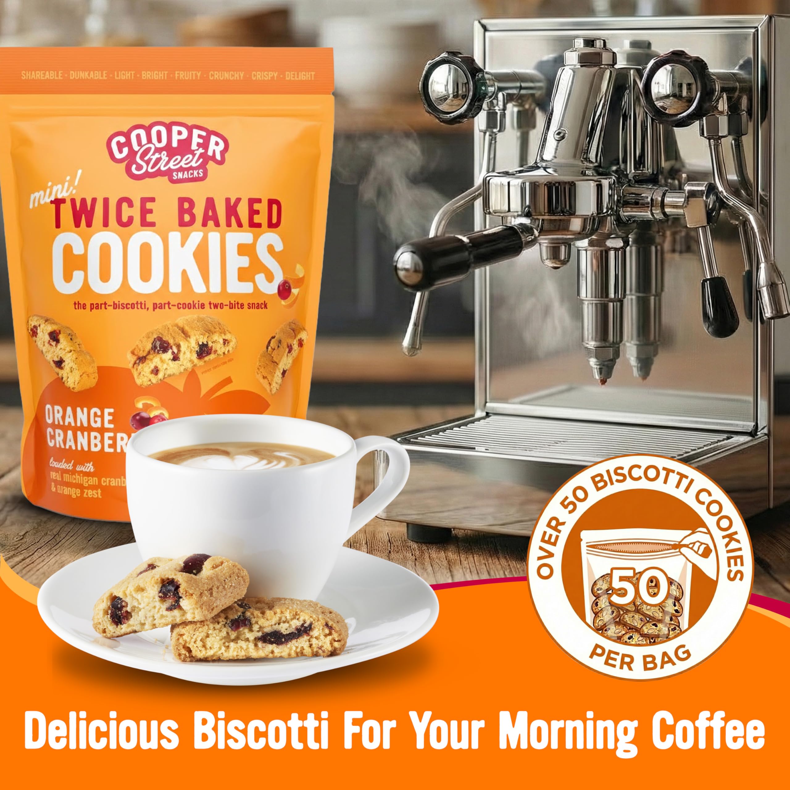 Cooper Street dairy-free peanut-free soy-free biscotti ideal for school lunches