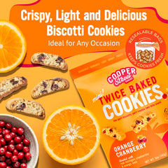 Cooper Street biscotti dunking with coffee moment, ideal dunking snack.