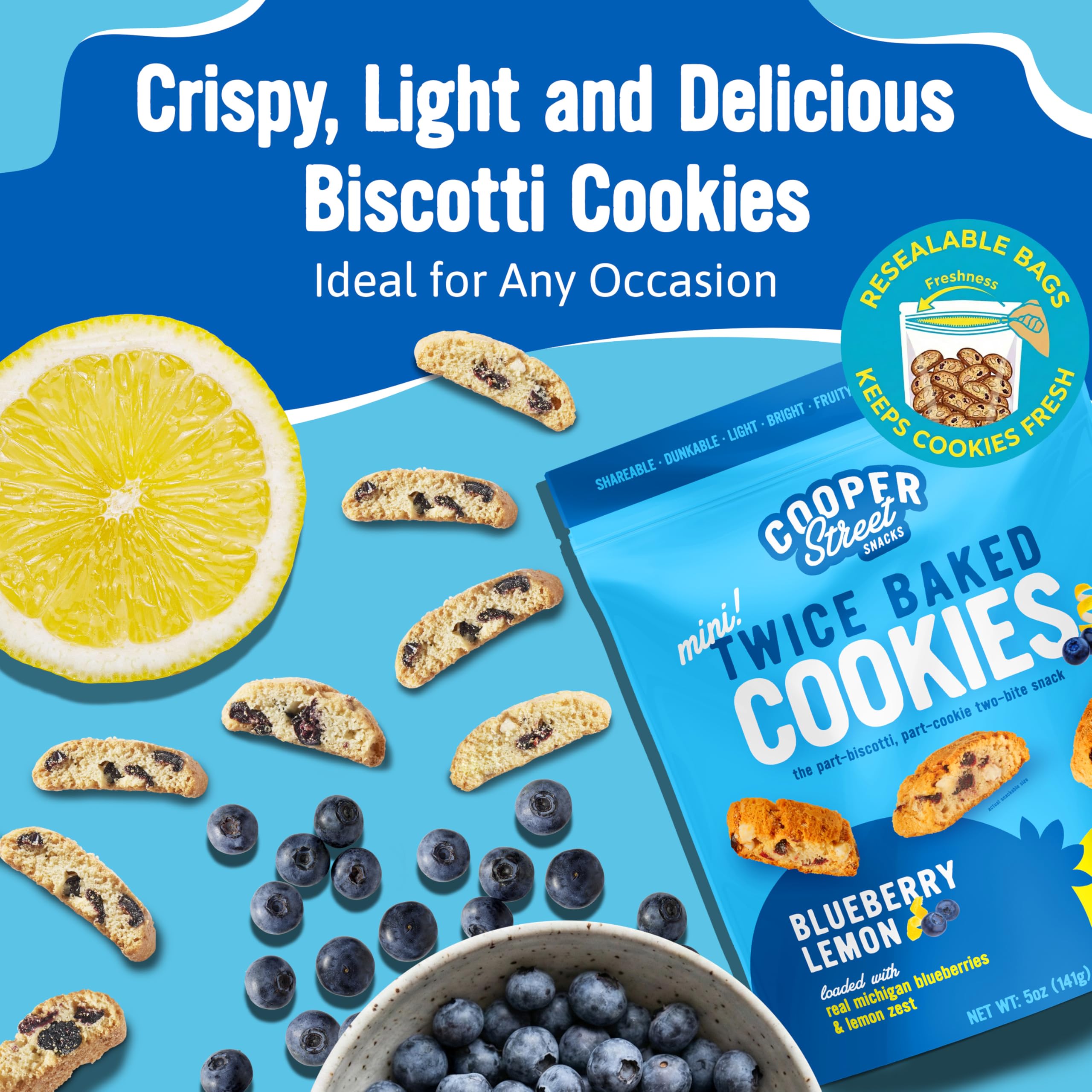 Cooper Street biscotti is perfect for dunking with your morning coffee.