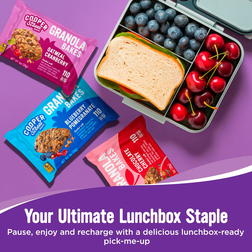 Cooper Street Granola Bakes Kid-friendly bars ideal for lunchboxes.