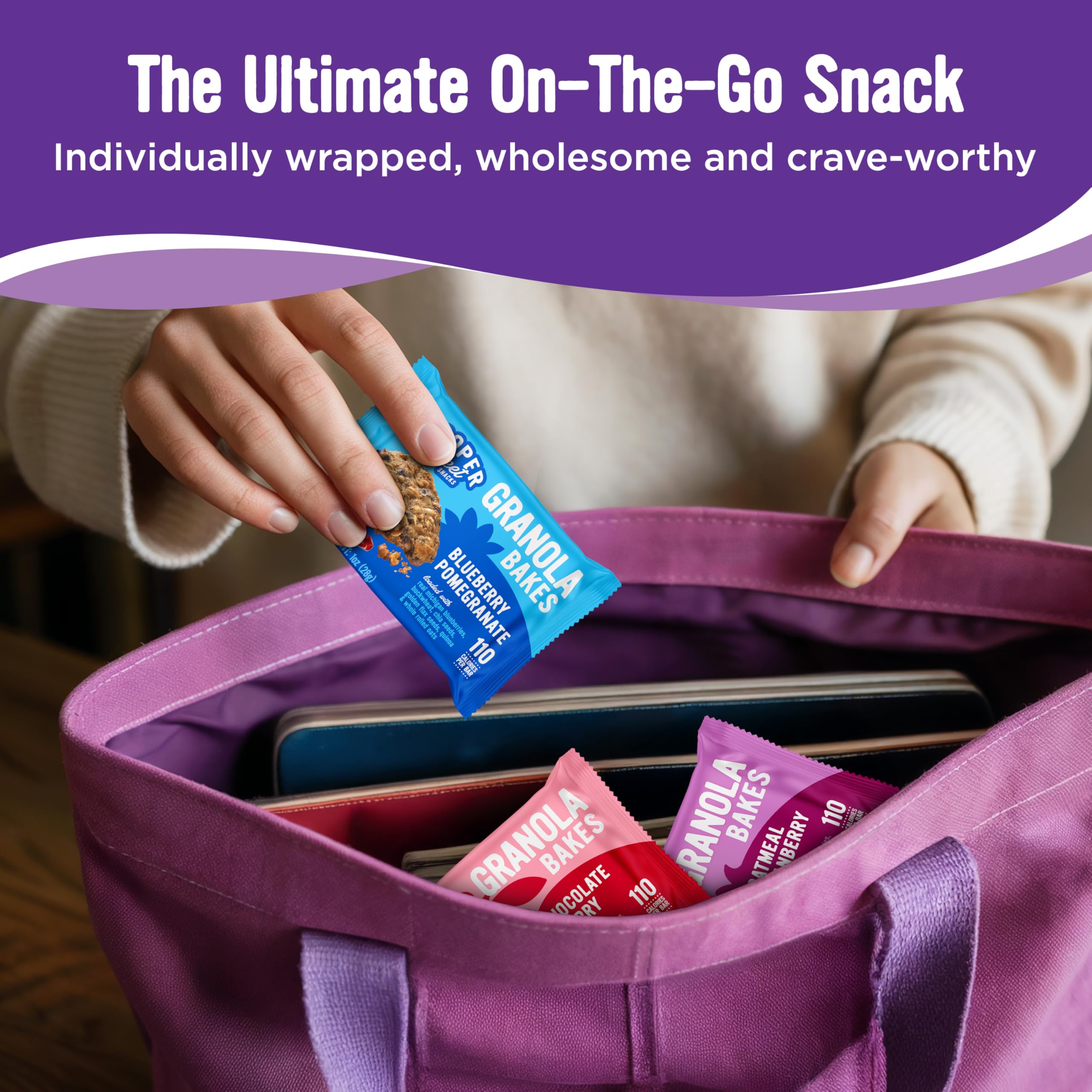 Cooper Street Granola Bakes On-the-go snack pack for busy days.