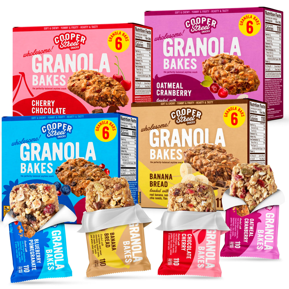 Cooper Street Granola Bakes pack shot for on-the-go snacking