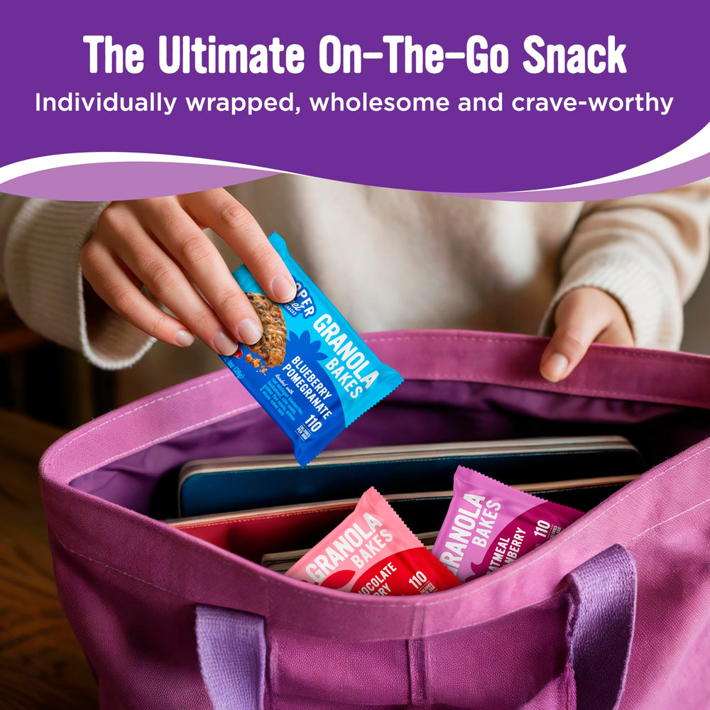 Cooper Street Granola Bakes variety pack, perfect for busy days.