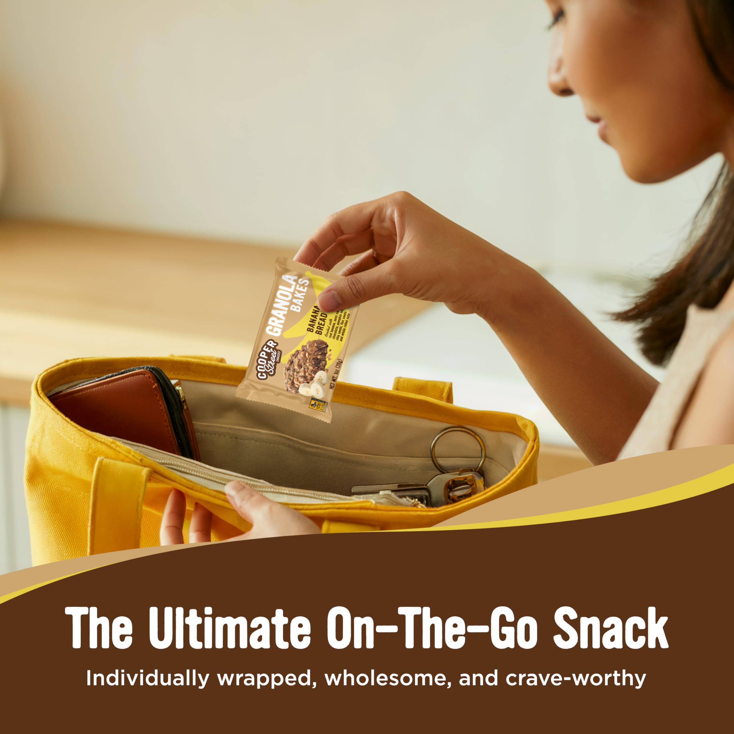 Cooper Street Oats chia flax buckwheat blend provides wholesome breakfast or snack.