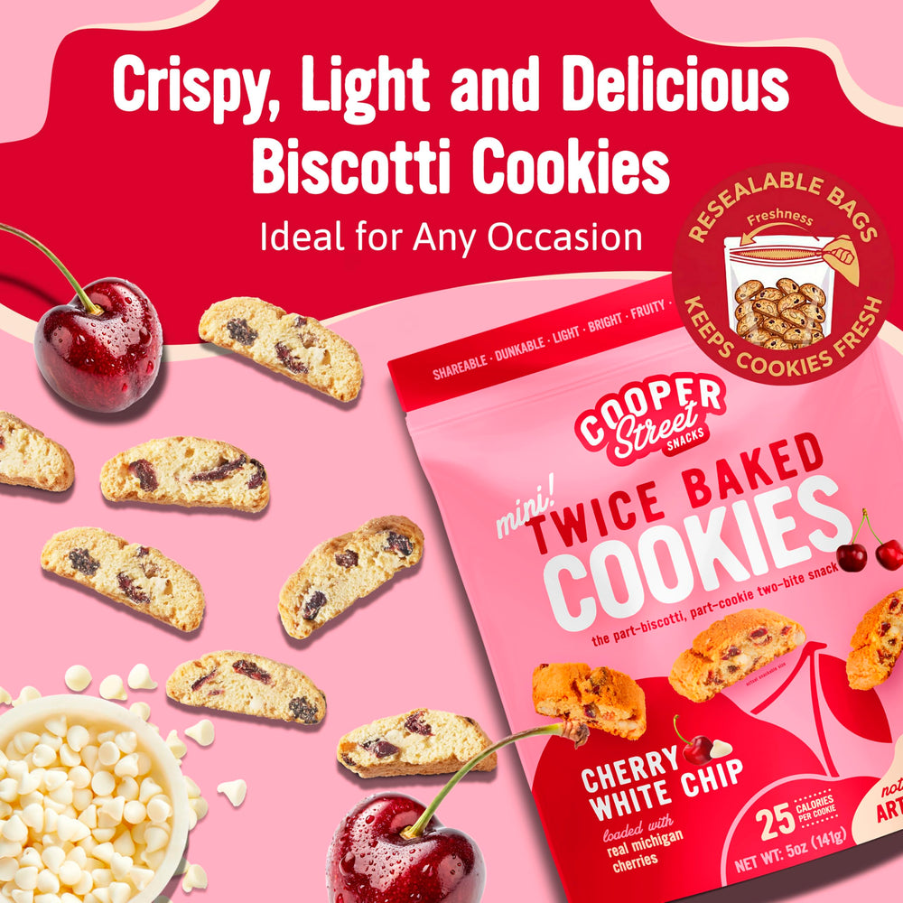 Cooper Street light crispy texture biscotti perfect for on-the-go snacking