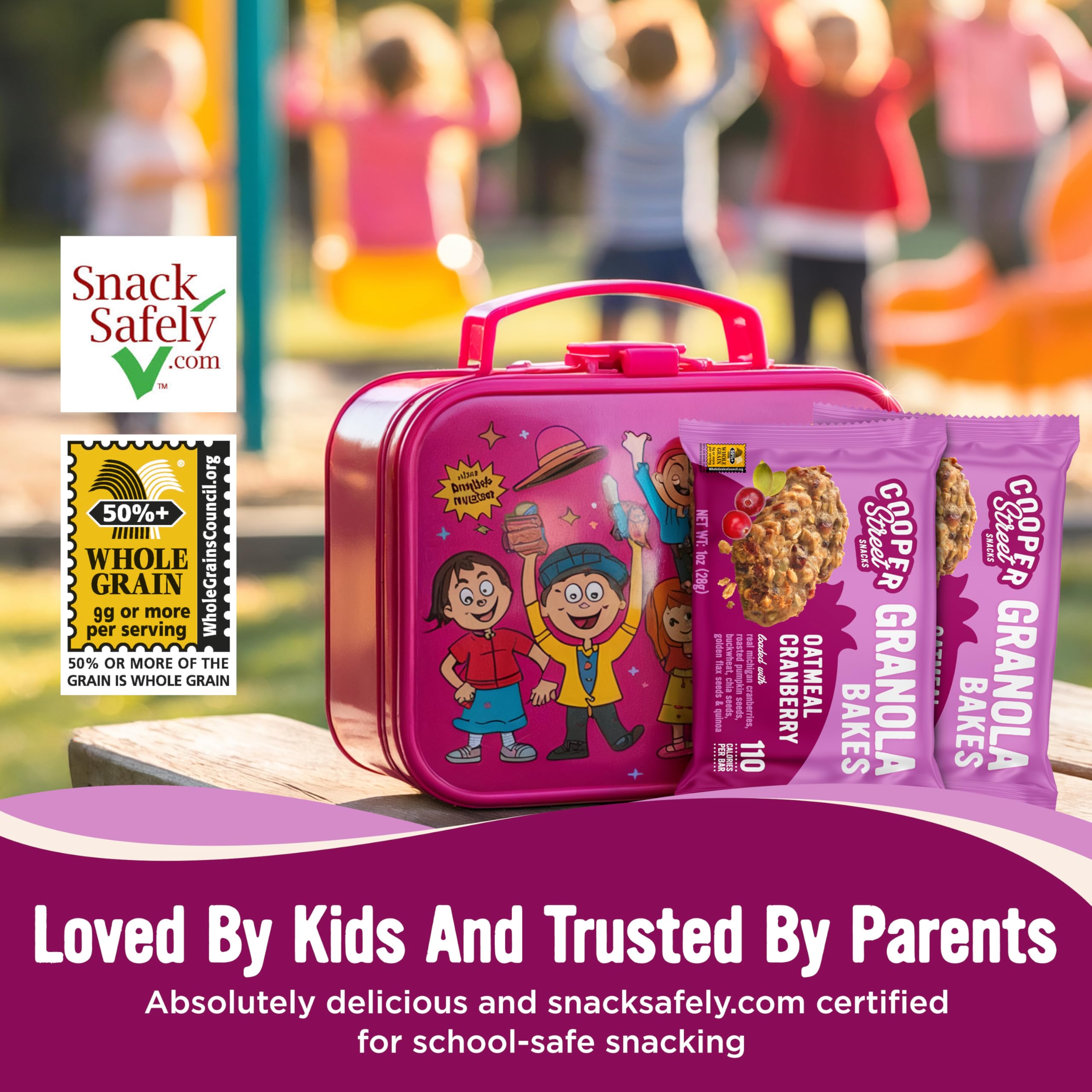 Low-sodium, allergen-friendly bars suitable for schools and sensitive diets.