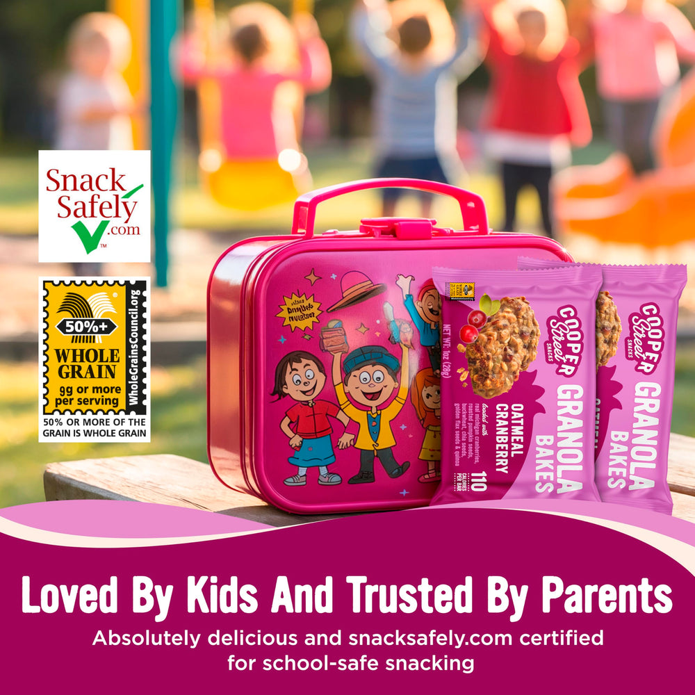 Low-sodium, allergen-friendly bars suitable for schools and sensitive diets.