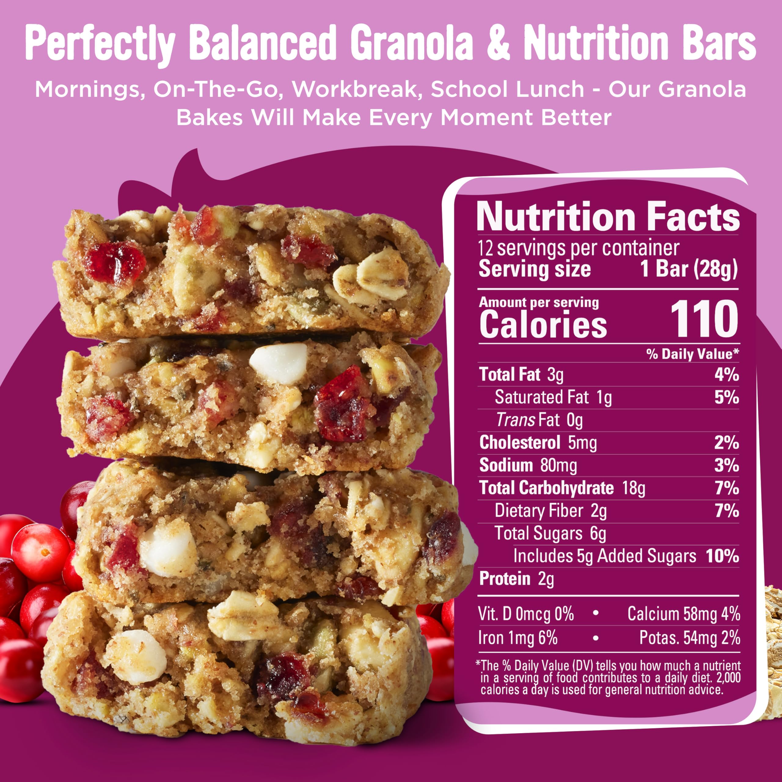 Cooper Street Granola Bakes individually wrapped bars for on-the-go snacking.