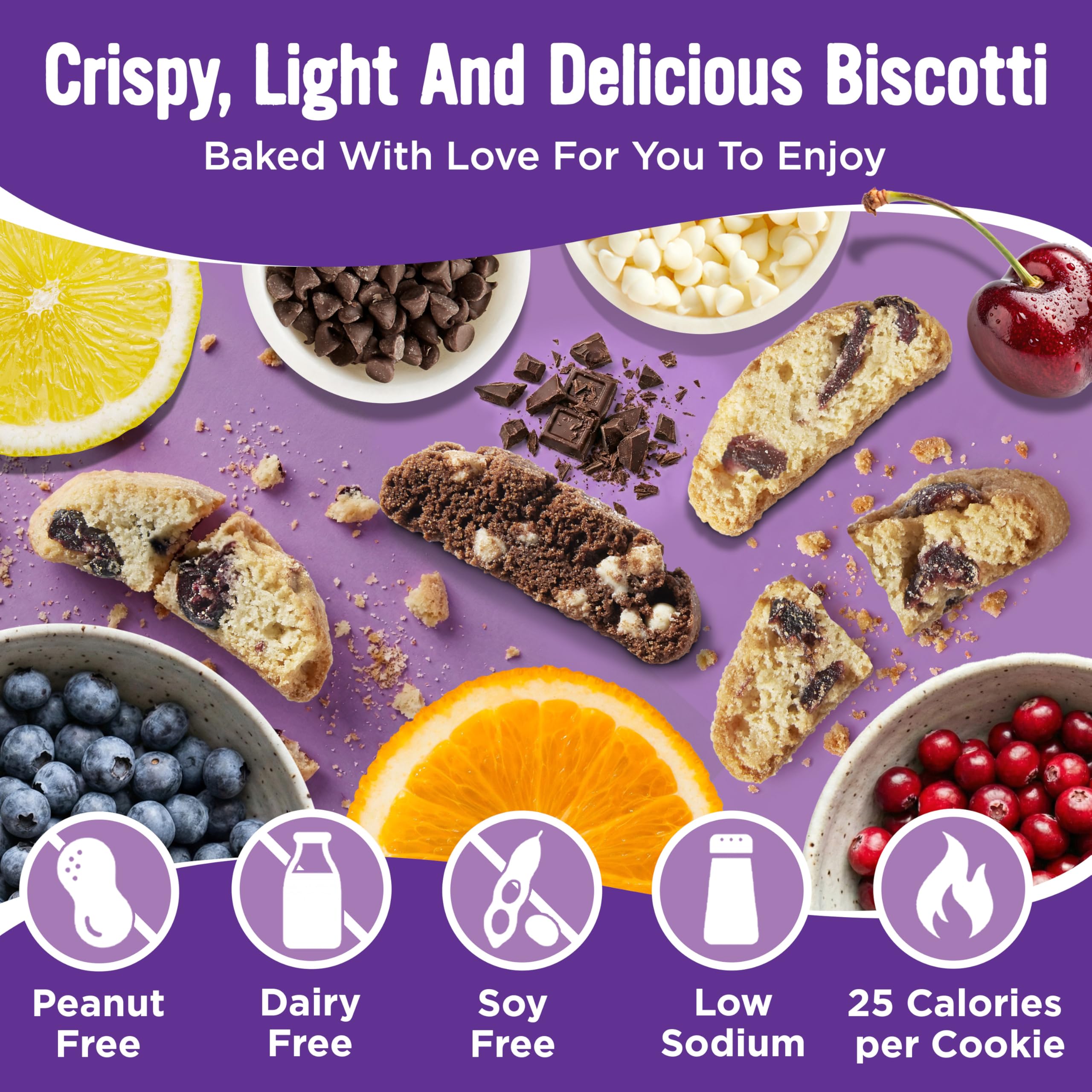 Cooper Street Twice Baked Biscotti Chocolate, rich flavor ideal for dunking