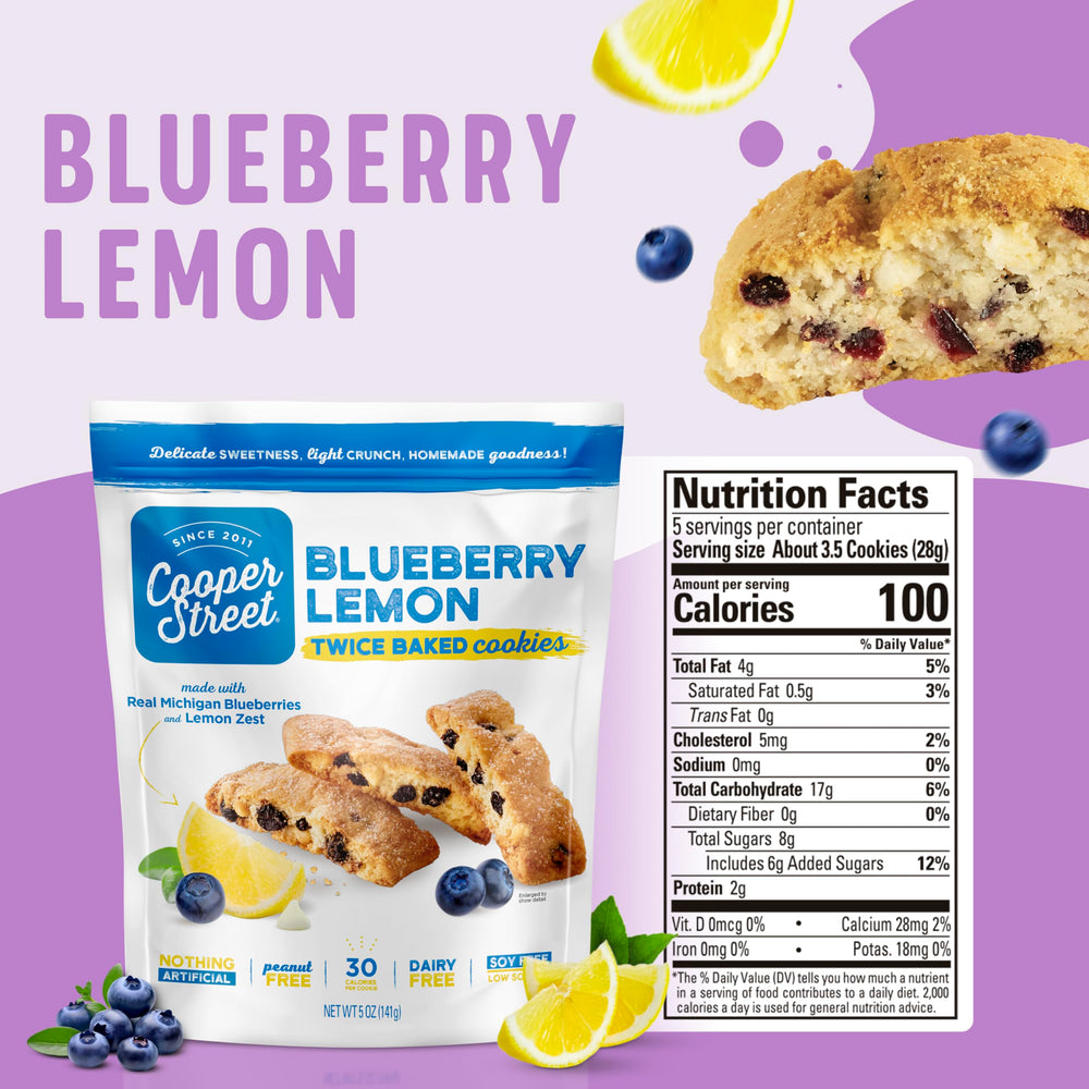 Cooper Street twice-baked biscotti crisp, perfect for on-the-go snacking.