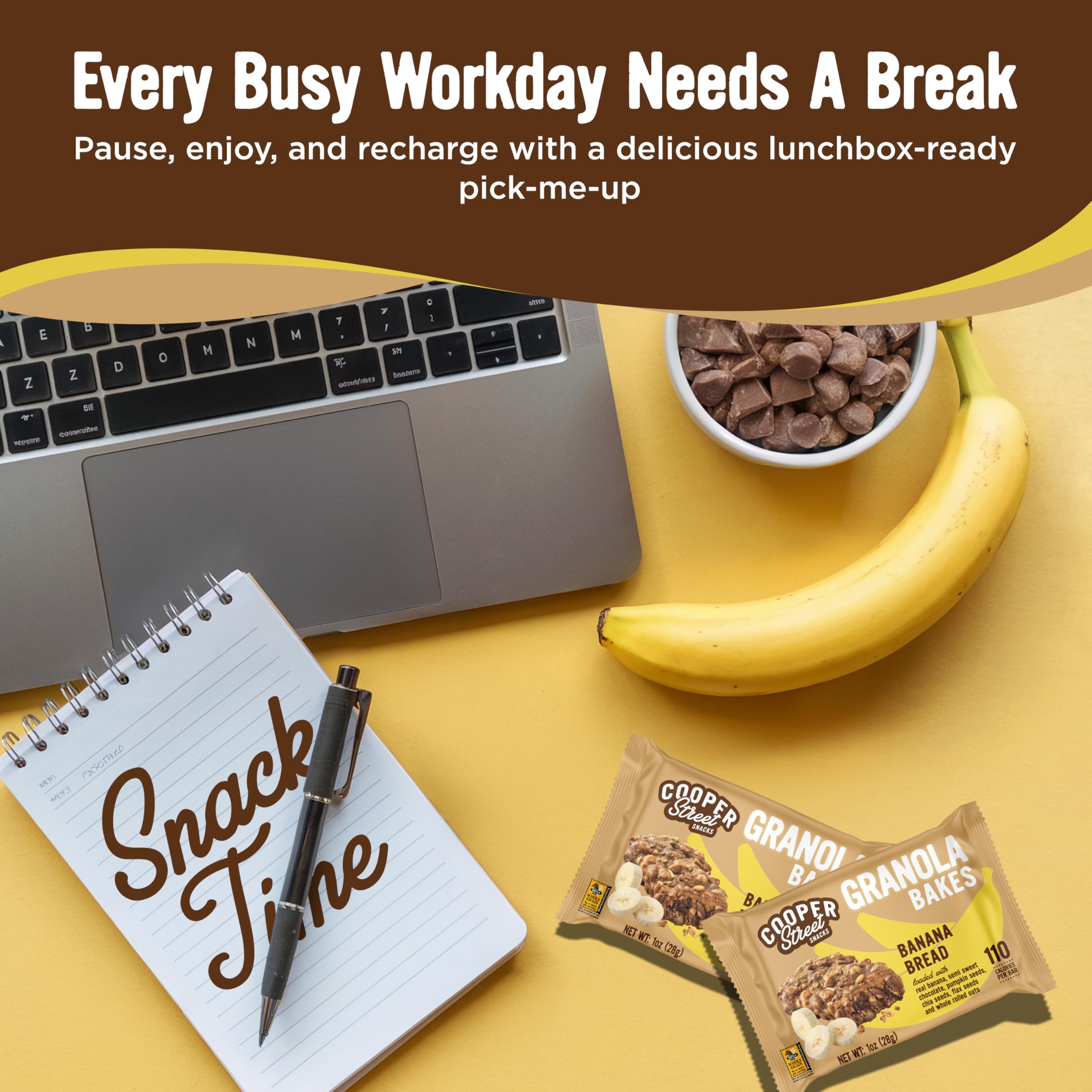 Cooper Street wholesome granola bar with clean ingredients for everyday nourishment.