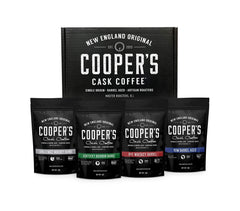 Cooper's Cask Bourbon-barrel aged Colombian beans ideal for bold mornings