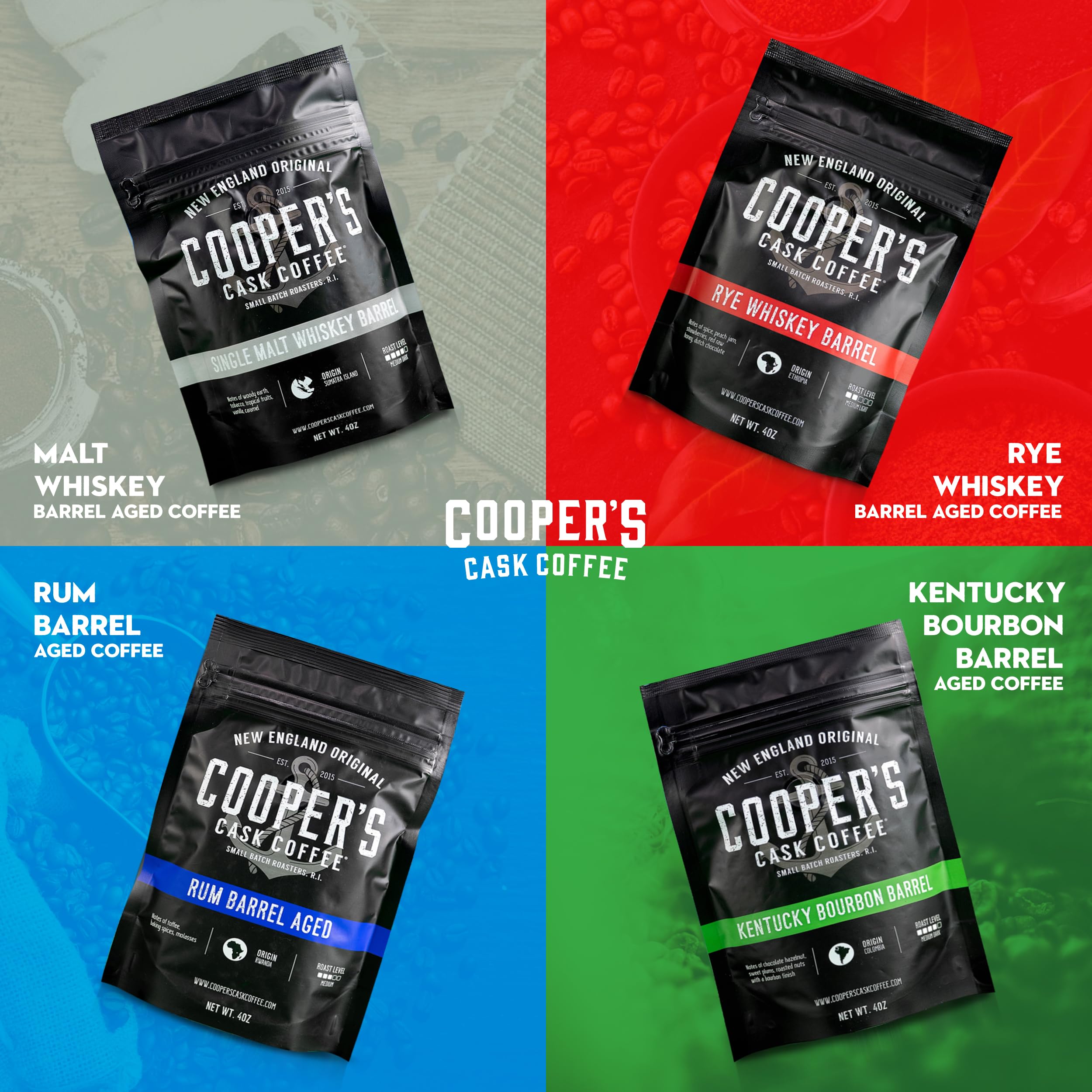 Cooper's Cask premium packaging preserves freshness for gifting and longer shelf life