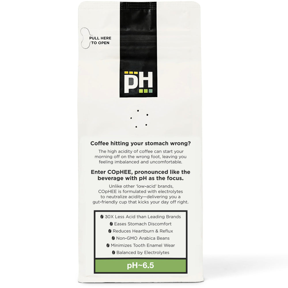 COpHEE brewed cup shows smooth flavor and gentle finish.