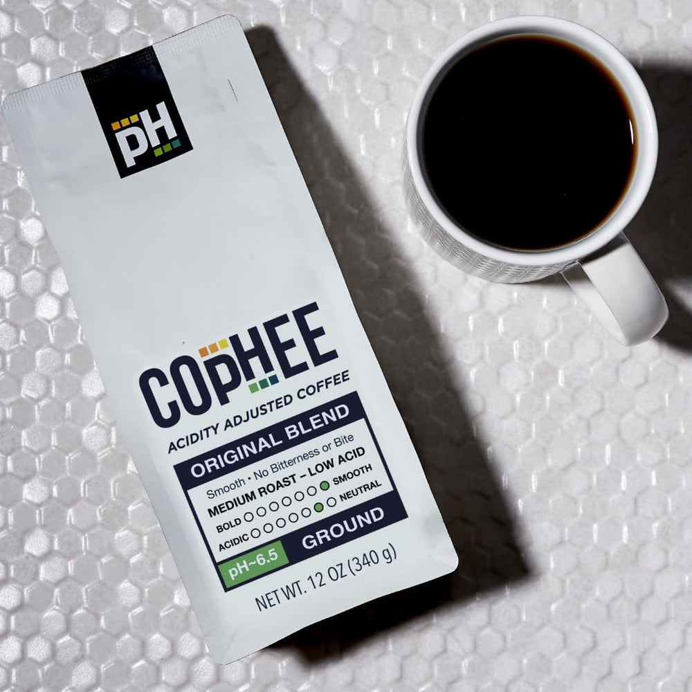 COpHEE medium roast label emphasizes freshness and flavor balance.