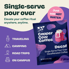 Copper Cow Coffee cup with latte demonstrates cafe-quality flavor at home