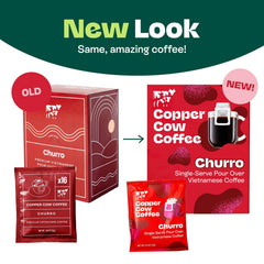 Copper Cow Coffee ground coffee with cinnamon enhances aroma during brew
