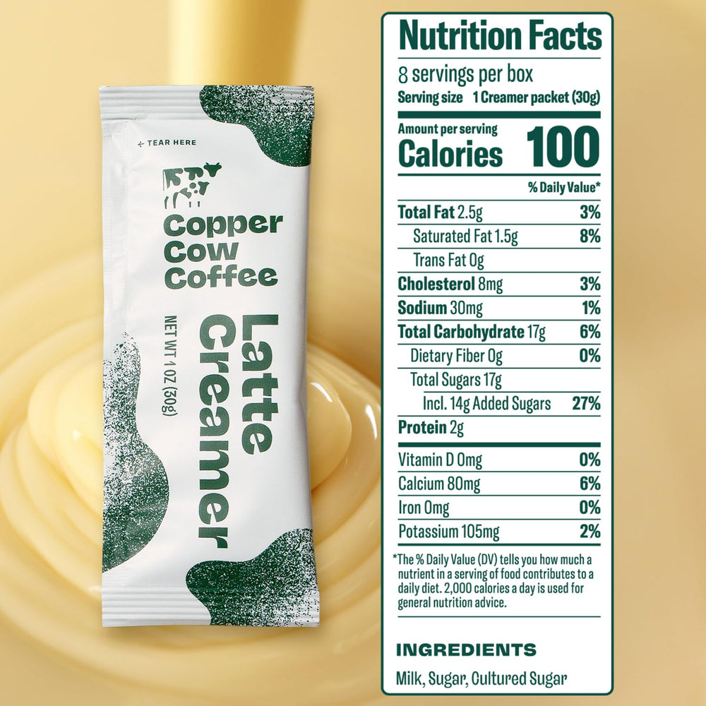 Copper Cow Creamers with sweetened condensed milk for creamy travel lattes