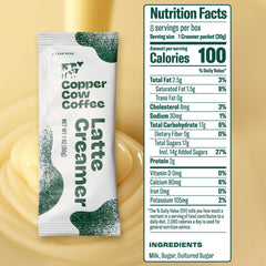 Copper Cow Creamers with sweetened condensed milk for creamy travel lattes