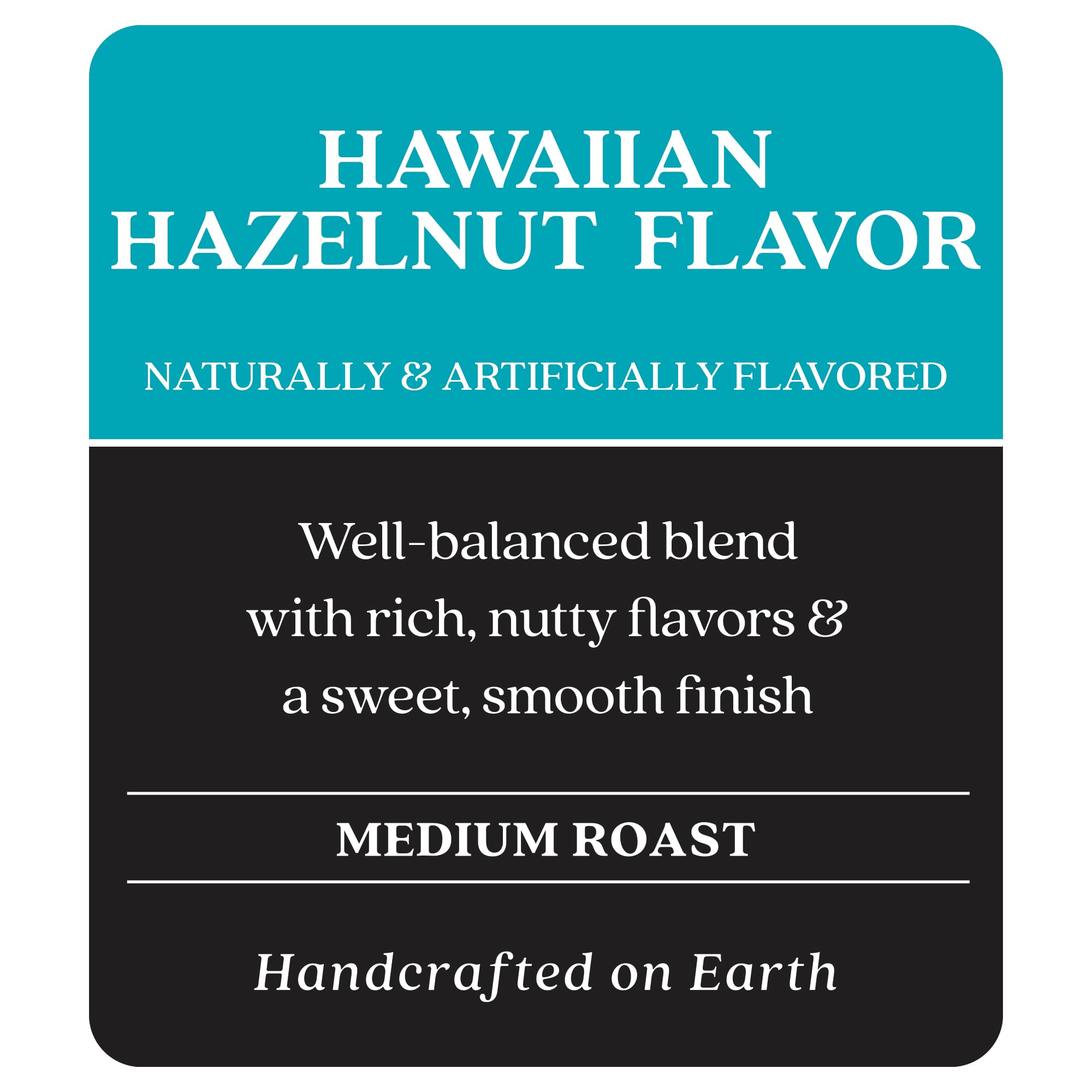 Copper Moon Hawaiian Hazelnut bag opened shows rich aroma.