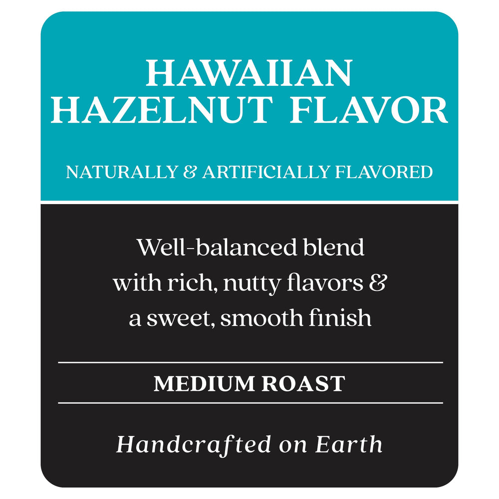 Copper Moon Hawaiian Hazelnut bag opened shows rich aroma.