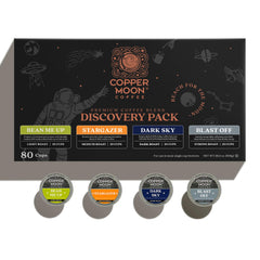 Copper Moon light roast K-Cup pods for a bright morning brew.